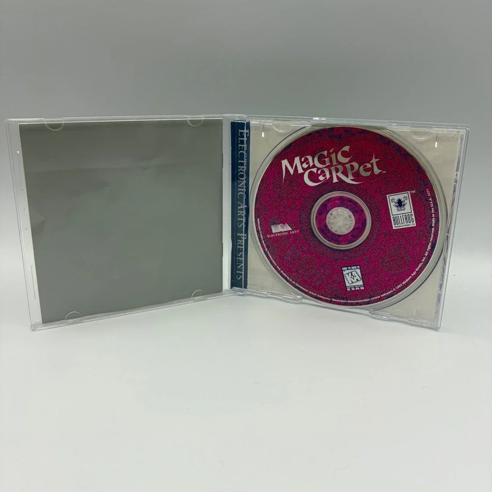 Magic Carpet PC CD-ROM 1995 Bullfrog Electronic Arts Vintage Big Box Rated K-A